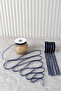 Navy Blue Organza Tulle Ribbon 1 cm 22 Meters - Package, Wedding, Engagement, Dowry, Gift, Decoration, Party