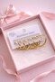 6-Piece Ring Set Anti-Tarnish Steel Earrings for Women