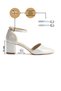 Women's Colorful Thick Heel Ankle Strap Classic Heeled Evening Dress 6 cm Heel Wedding Invitation Bride - 3