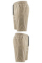Lycra Large Size Men's Lace-Up Elastic Waist Gabardine Shorts, Suitable for Weight Ranges between 120-157 Kg, Beige - 3