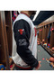 Bomber College Coat with Elastic Waist I College Jacket with Astaer Inside Model - 7