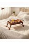 Folding Stand-Up Serving Tray 40×30×20 cm Breakfast Laptop Picnic, Bed Tray, Enjoyment Tray