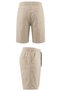 Lycra Large Size Men's Lace-Up Elastic Waist Gabardine Shorts Suitable for Weight Ranges between 120-157 Kilograms Stone - 4