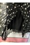 Polka Dot Chiffon Bell Skirt with Lining - 4