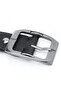 Men’s Reversible Leather Belt with Classic Metal Buckle - 2