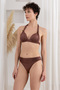 Accessory covered triangle bikini set 4276 - 2