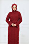 Women's Spanish Style Ribbed Knit Dress with Mesh Lining - 3