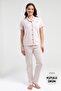 Women's Shirt Pajama Set Licensed Product Cotton Modal Fabric Short Sleeves - 4