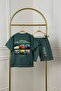 Character Printed Short Sleeve Top and Shorts 2-Piece Set (1St) Class Fabric) - 3