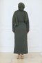 Women's Mesh Mercerized Knitwear Dress with Underwear - 4