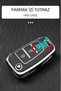 Hyundai Compatible Elantra, Solaris, Tucson, Kona, Santa, Fe, Verna, I30, I35 Silver Edge Tpu Key Case Cover (White) - 5