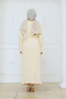 Women's Mesh Mercerized Knitwear Dress with Underwear - 5