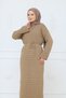 Women's Mesh Mercerized Knitwear Dress with Underwear - 2