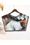 Watercolor Effect Design Luxury Shoulder Shawl |   "Abstract Symphony" Modern Art Patterned Collar Scarf - 2