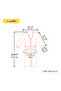 Modern hooded bathrobe - lemon - L - 3