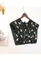 Luxury Shoulder Shawl with Cardigan Pattern in Black and Emerald Green Piping |   "Kardelen Dream" Collar Scarf - 3