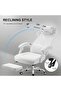 #1USA Ergonomic Gaming Chair with Footrest, Mesh Back, Recline, Headrest & Lumbar - White - 5