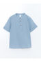 Timeless Clothing & Timeless Choices Judge's Robe Collar Poplin Boys' Shirt