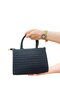 C1025 Women's Hand and Shoulder Bag Black - 3