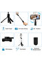 عصا سيلفي مع حامل ثلاثي و ريموت بلوتوث Selfie Stick - Tripod - Bluetooth Remote GD-ST-68 - 4
