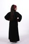 Girls' jalabiya dress with a belt at the waist - Girls' belted embroidered jalabiya dress - 4