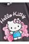Gray Crew Neck Hello Kitty Printed Girl's T-Shirt - 2