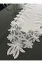 French Lace Linen Gardenia Luxury Runner - 3