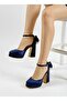 Satin Platform Heeled Evening Dress Shoes 10cm - Feli̇syabuti̇k