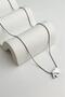 Hearted Letter Pendant Silver -Letter Y- 316L Steel Non-Toxic Stainless