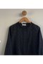 Women's Black Eyelet Embroidery Shirt Blouse with Lace Trim, Mandarin Collar, Cotton, Pinterest Style - 6