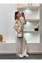 Women's Ecru Crochet Knitted Patterned Openwork Transparent Lace Knitwear Pinterest Blouse - 4