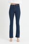 Cold Spanish Lycra Colorfast Dark Blue Spanish Wide Leg Jean High Waist Denim Trousers - 3