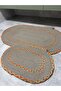 Nâzen 2-Piece Rope Bathroom Set Wicker Mat with Knitted Edges 60X100 + 40X60 Handmade - 6