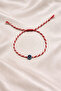 Navy Blue Evil Eye Beaded Marteniçka Bracelet with Card