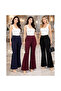 Women's High Waist Stone Embellished Spanish Flare Pants - 2