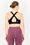 Women Brand Logo Padded Sports Bra, Black - 3