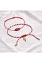 Murano Glass Evil Eye Bead and Gold Fish Detailed Marteniçka Bracelet Set with Card - Does Not Tarnish