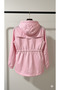 Girl's Hooded Pocketed Lined 3D Drop Patterned Raincoat - 6