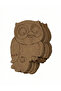 10-Piece Owl Painting Set 10 Paints 10 Brushes - 4