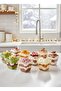 25 Pieces 200 Cc Hard Plastic Cubic Bowls – Transparent, Durable and Practical - 2