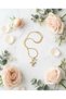316L Anti-Tarnish Steel Colorful Zircon Stone Letter F Pendant Gold Color Women's Anti-Allergic Necklace - 4