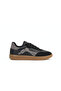 Mier Black Leather Lace-Up Sports Shoes - 5