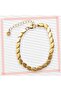 Stainless Steel Barley Pattern Bracelet, Valentine's Day, Special Gift for Special Occasions
