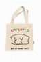 Employed but at What Cost Printed Canvas Tote Bag with Velcro and Inner Pocket - 3