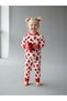 Baby Girl Cotton Heart Patterned Pajama Set - 2