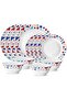Larah Plano Opal Dinner Set, Speckle