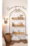 (Pp-47) Wall Bohemian Sticker Wooden Frame and Lettering Set Self-Adhesive Arch Children's Room - 3