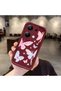 Redmi Note 13 Pro 4g Compatible Silicone Material Shockproof Claret Red Color Butterfly Pattern Case