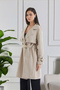 Lined Parachute Trench Coat with Sleeve Belt - 3