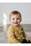 Baby Boy Cotton Thin Long Sleeve T-Shirt with Text Detail - 5